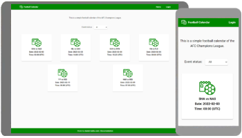Fullstack Football Calendar image
